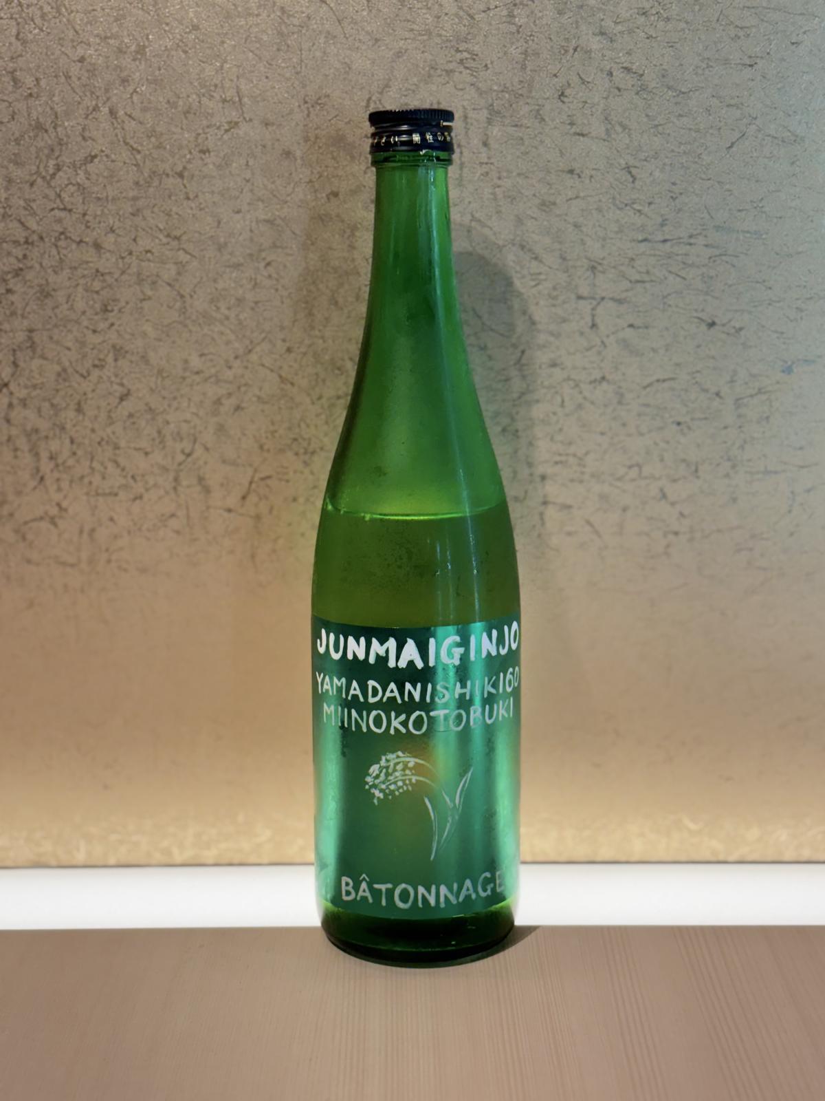 Miinokotobuki Junmai Ginjo Yamada Nishiki 60 Batonnage